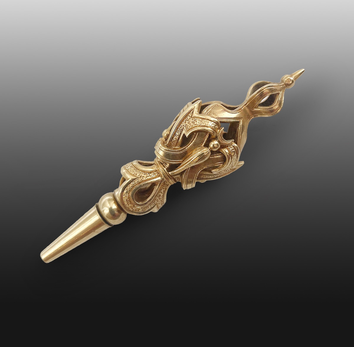 Clé en or pour montre de poche  or 18 carats 