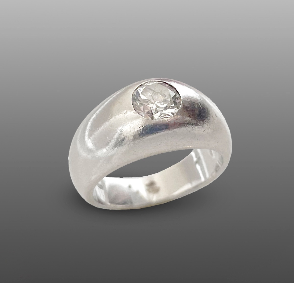 Bague en brillants en or blanc 1 ct