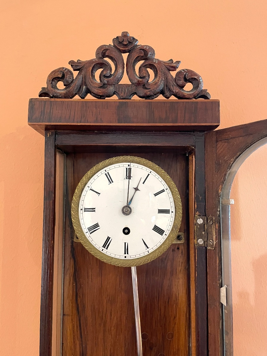 Horloge miniature Biedermeier Vienne, vers 1840-photo-3