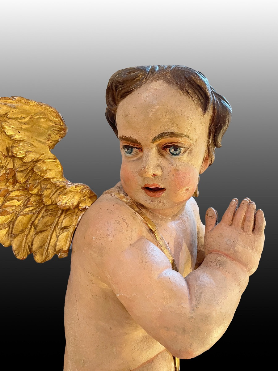 Large Baroque Angel, Austria, Circa 1700-photo-2