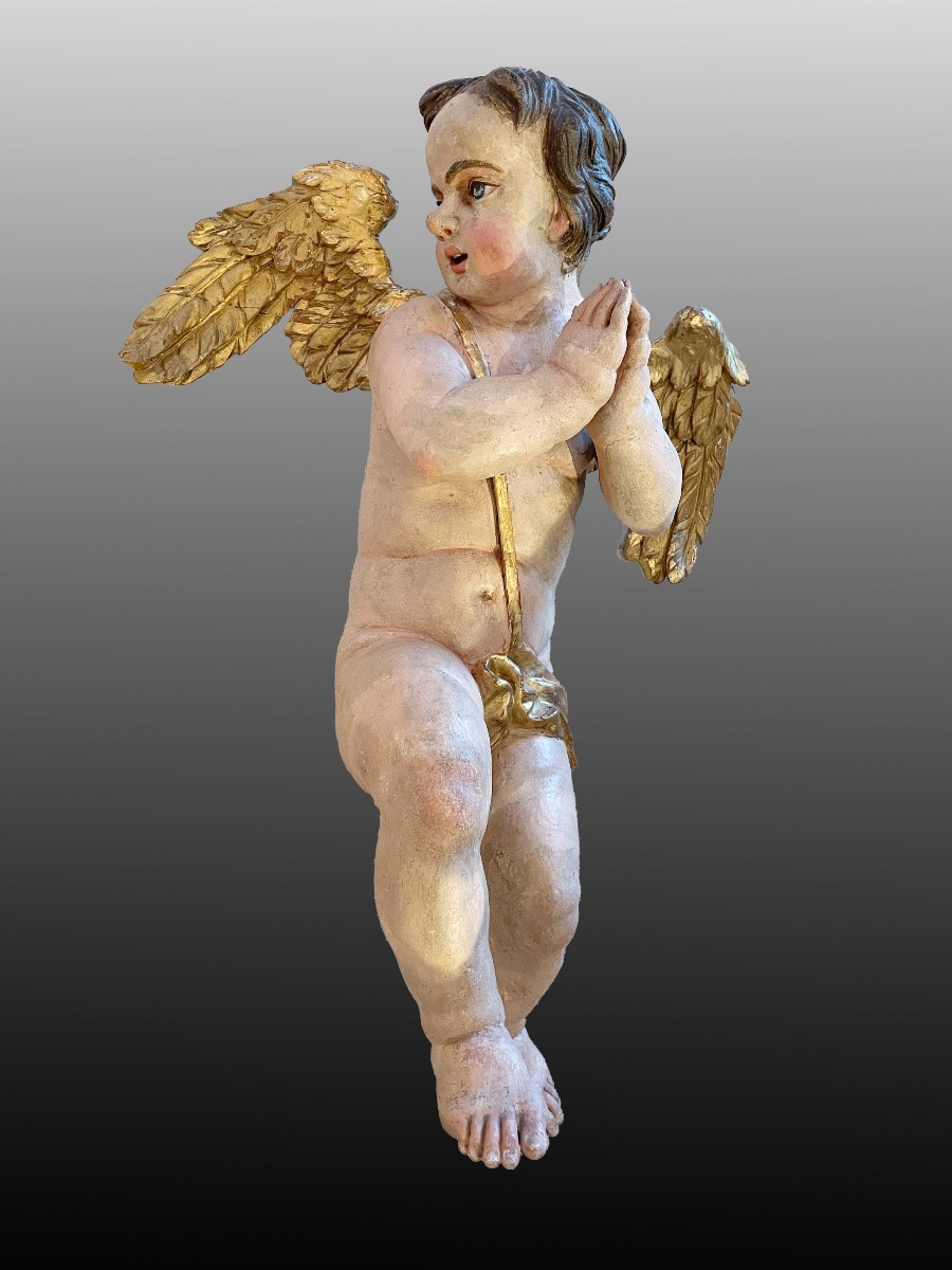 Large Baroque Angel, Austria, Circa 1700-photo-1