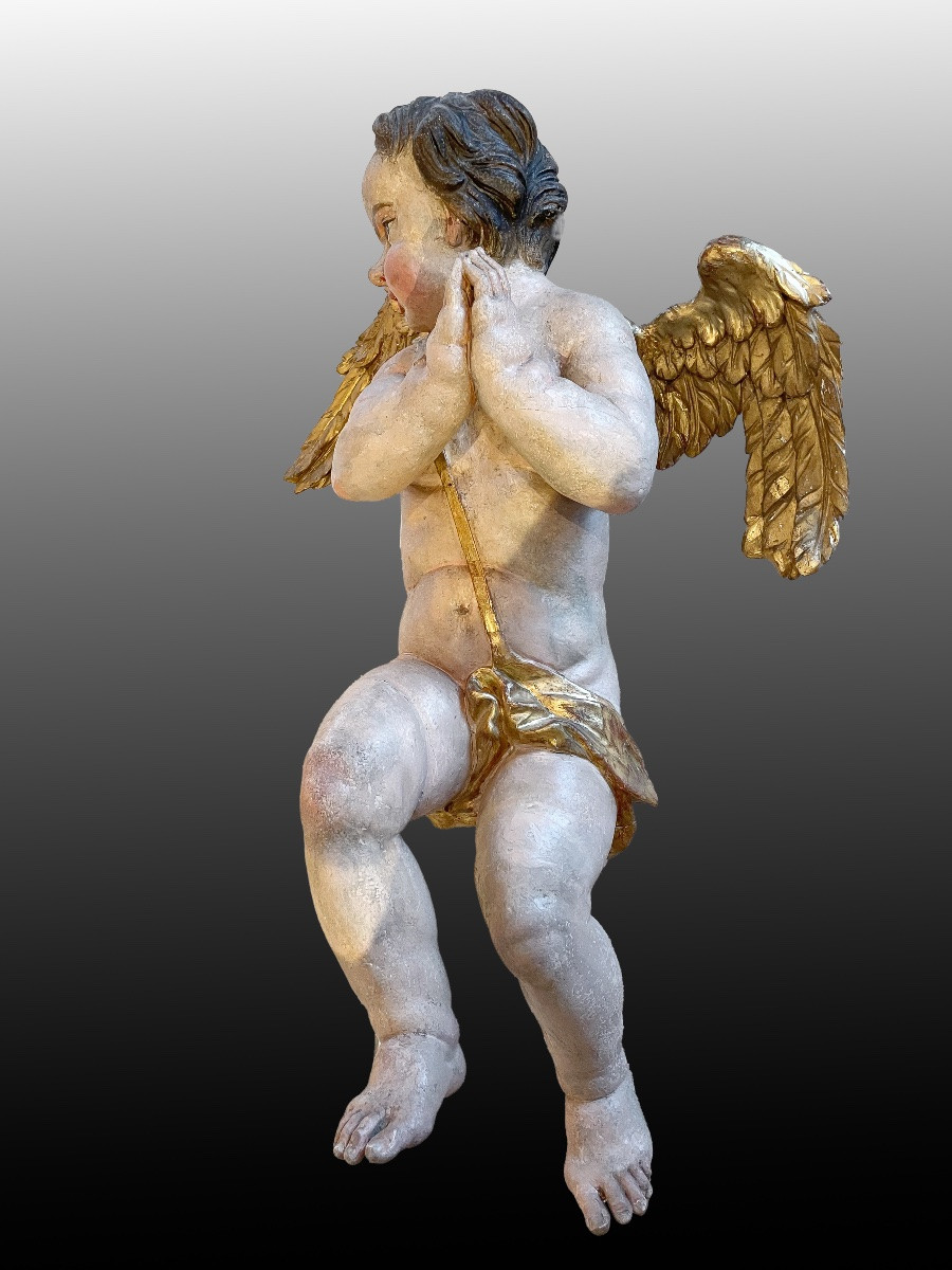Large Baroque Angel, Austria, Circa 1700-photo-2