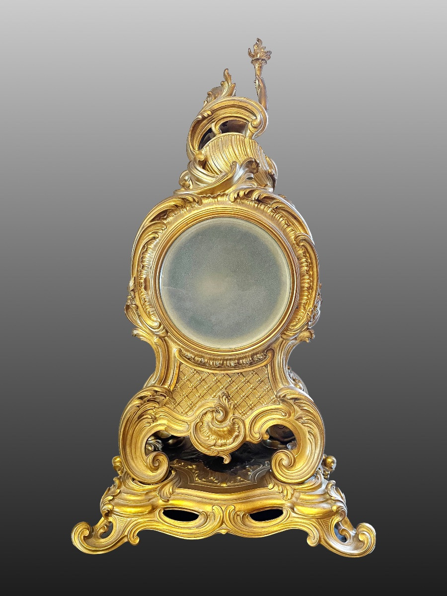 Horloge française en bronze-photo-3