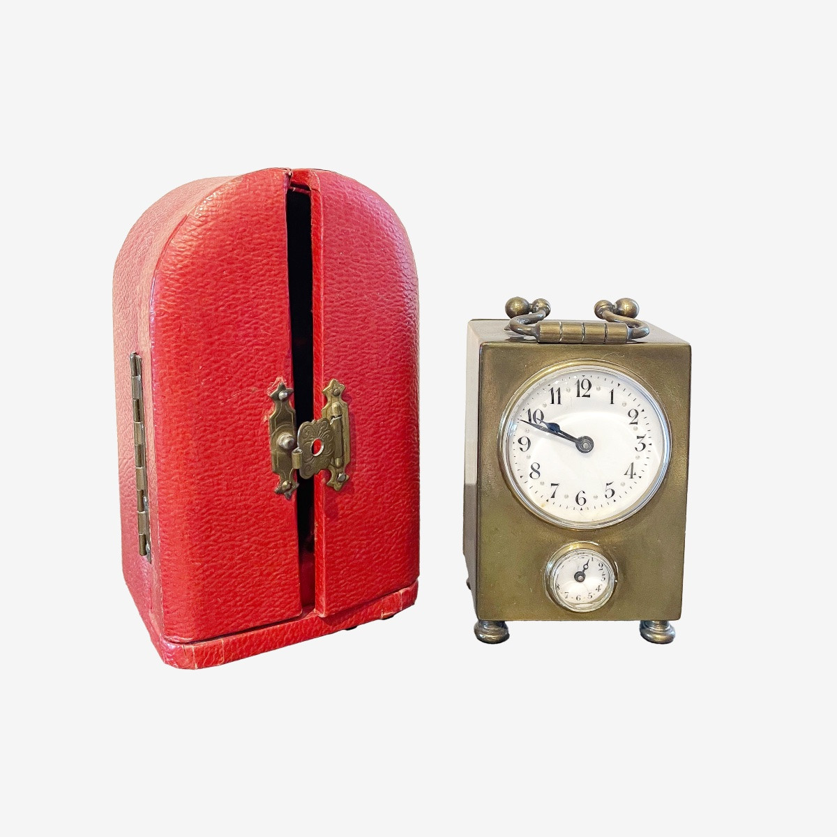 Réveil Art nouveau avec étui-photo-4