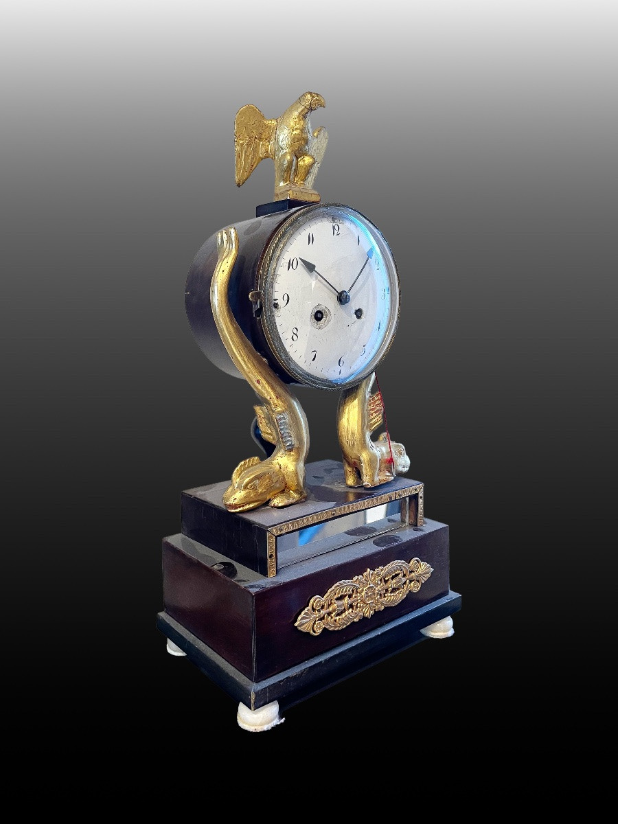 Petite horloge Empire viennoise Vers 1810-photo-3