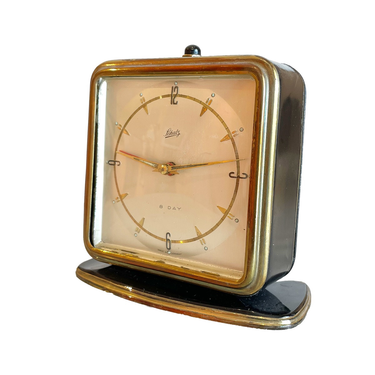 Réveil de voyage  Art nouveau  Allemagne « Schatz » -photo-3