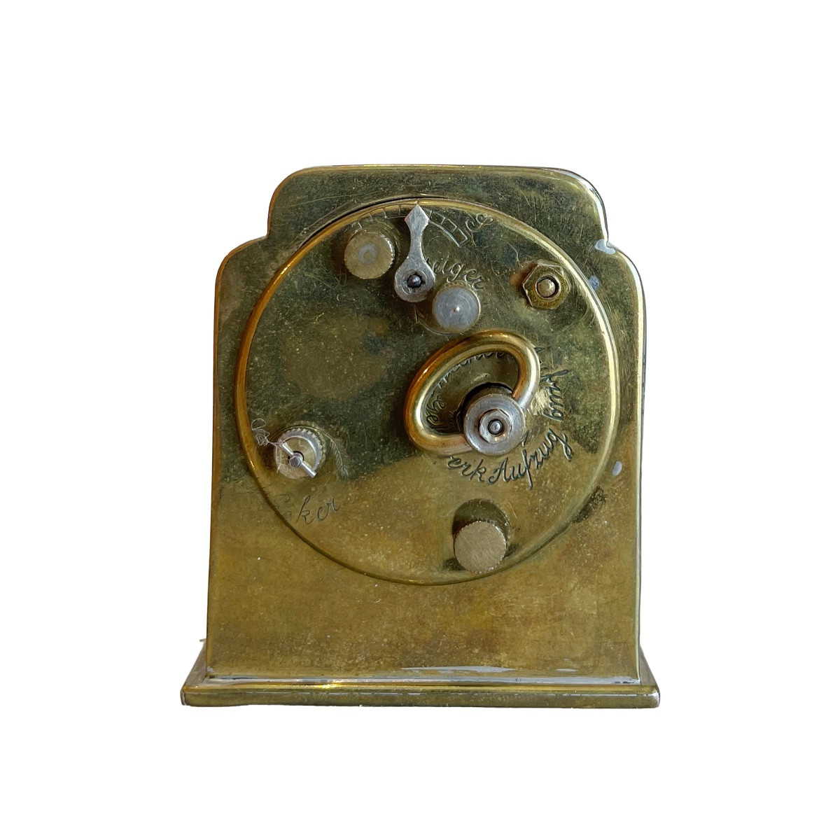 Réveil Art nouveau en métal-photo-4