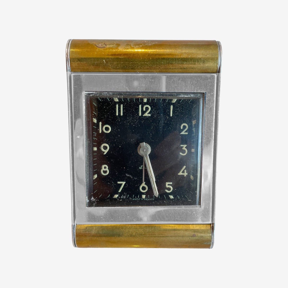 Réveil de voyage français en métal-photo-3