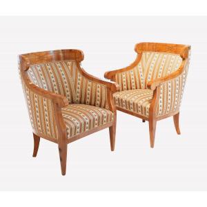 2 Biedermeier Armchairs Vienna 1830