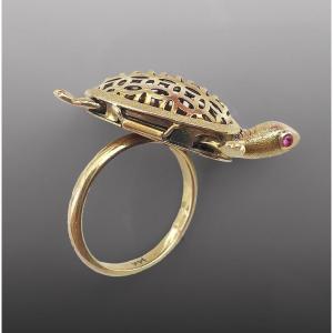 Bague femme tortue 
