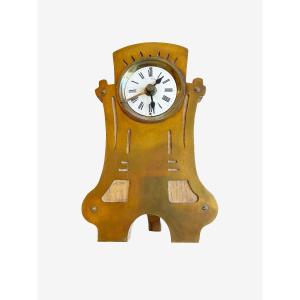 Réveil en bois et laiton