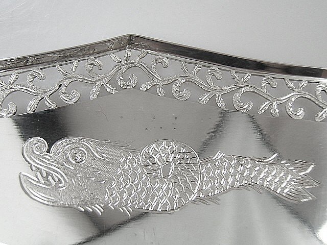 Large Fish Slice In Sterling Silver, Hertogenbosch/holland, Circa 1825. Master's Mark-photo-3