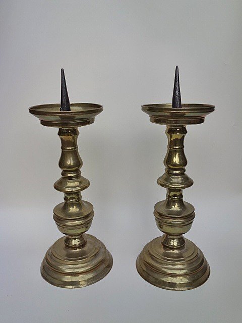 Pair Of Renaissance Brass Candlesticks South Germany, Probably Nuremberg, Circa 1600/16