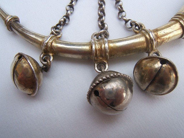 Rare Baby Rattle With Whistle In Sterling Silver, 18th Century-photo-3