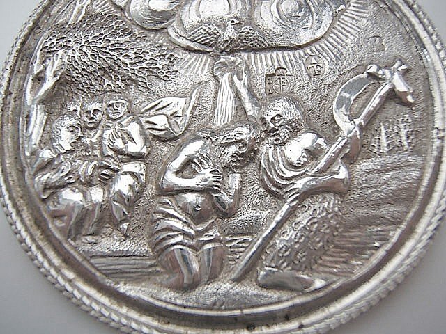 Grande Médaille De Baptême En Argent Massif, Empire, Vienne, 1811-photo-2