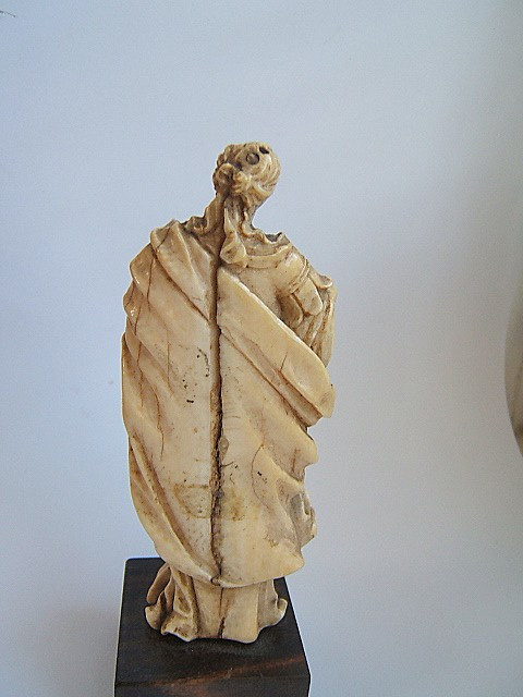 Fine Baroque Bone Figure Of A Saint, South Germany, Circa 17th/18th Century-photo-1