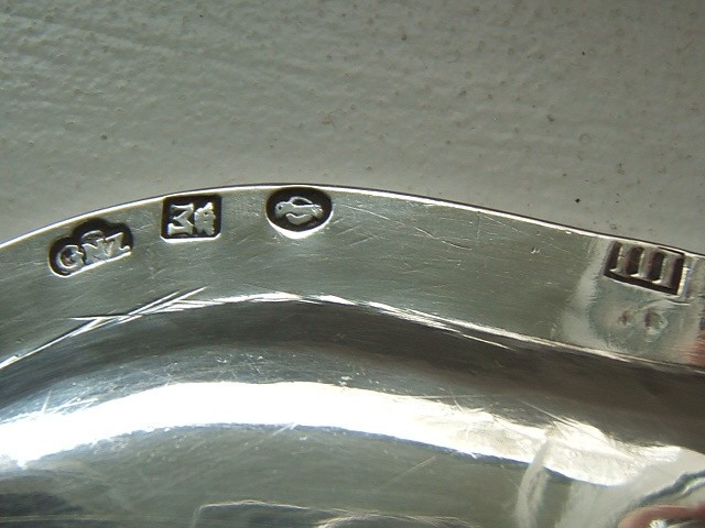 Solid Silver Plate Dish  With Coat Of Arms, Mexico, Circa 1750, Maker's Mark-photo-2
