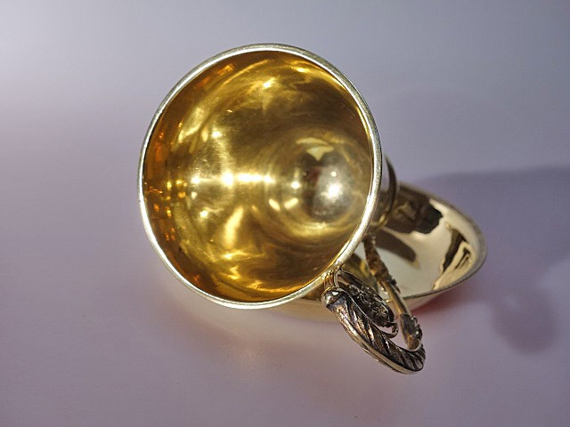 Filigree Empire/munich Biedermeier Mug, Early 19th Century-photo-4
