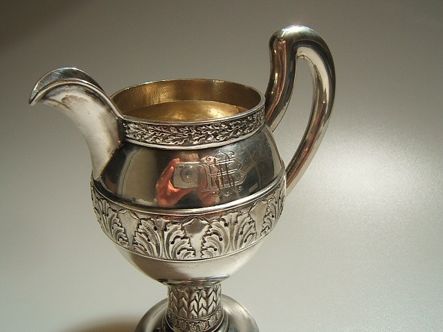 Solid Silver Milk Jug, Pitcher, From Munich, Circa 1900-photo-2