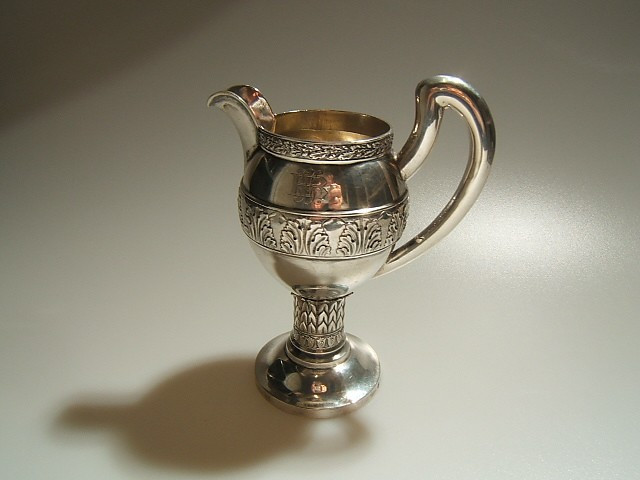 Solid Silver Milk Jug, Pitcher, From Munich, Circa 1900
