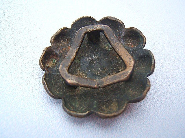 Broche Médiévale, Vers 1000/1200. Allemagne. Bronze.-photo-2