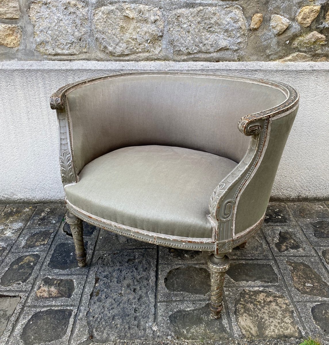 Fauteuil Marquise Style Louis XVI