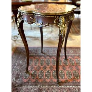 Louis XV Style Mahogany Pedestal Table