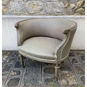 Fauteuil Marquise Style Louis XVI