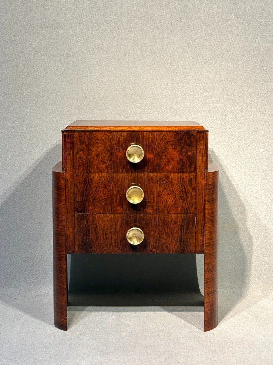 Art Deco Rosewood Chest Of Drawers-photo-2