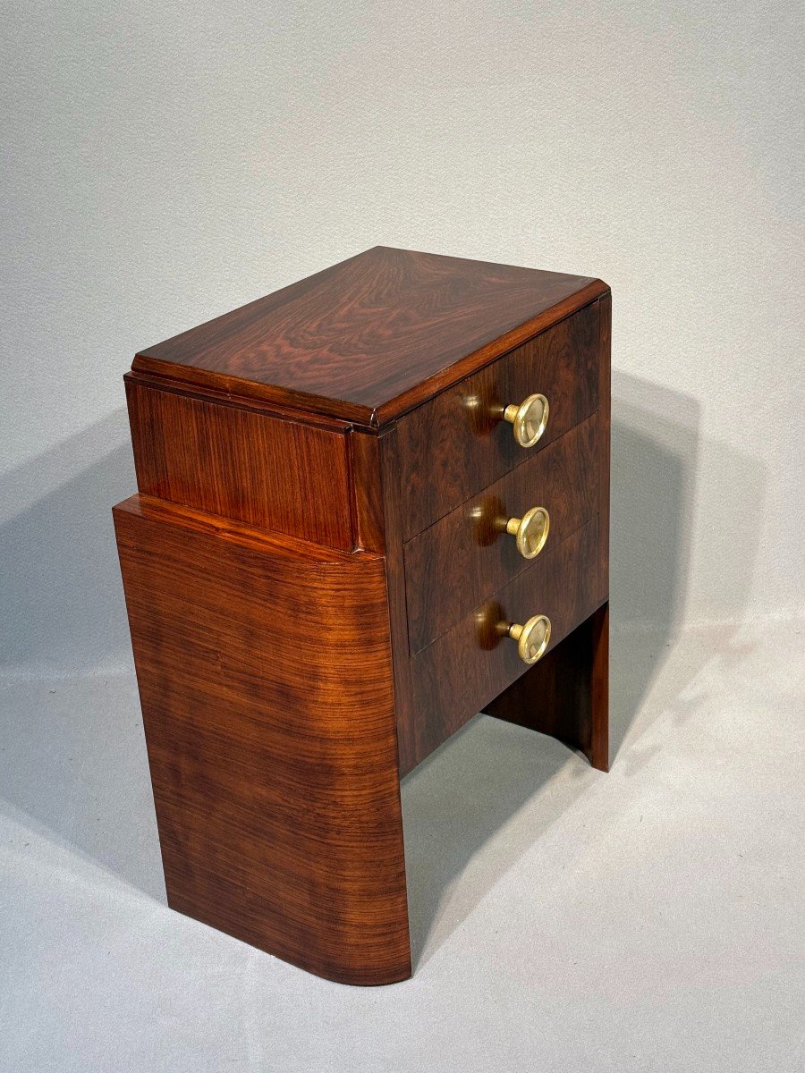 Art Deco Rosewood Chest Of Drawers-photo-4