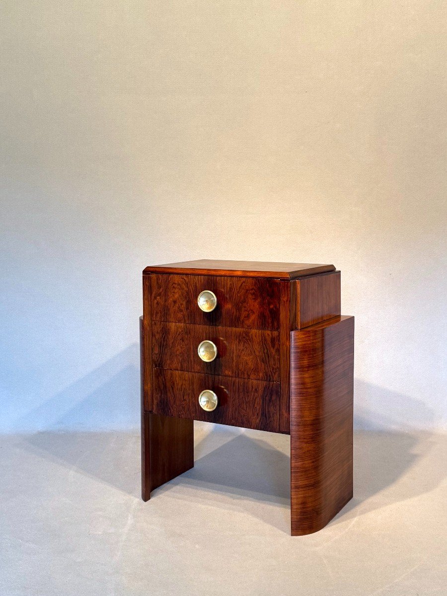 Art Deco Rosewood Chest Of Drawers-photo-1
