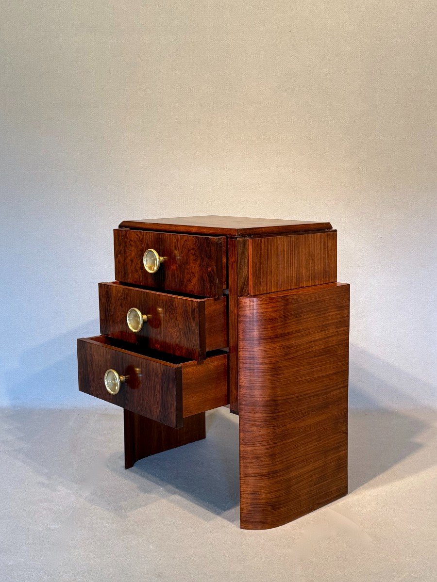 Art Deco Rosewood Chest Of Drawers-photo-2