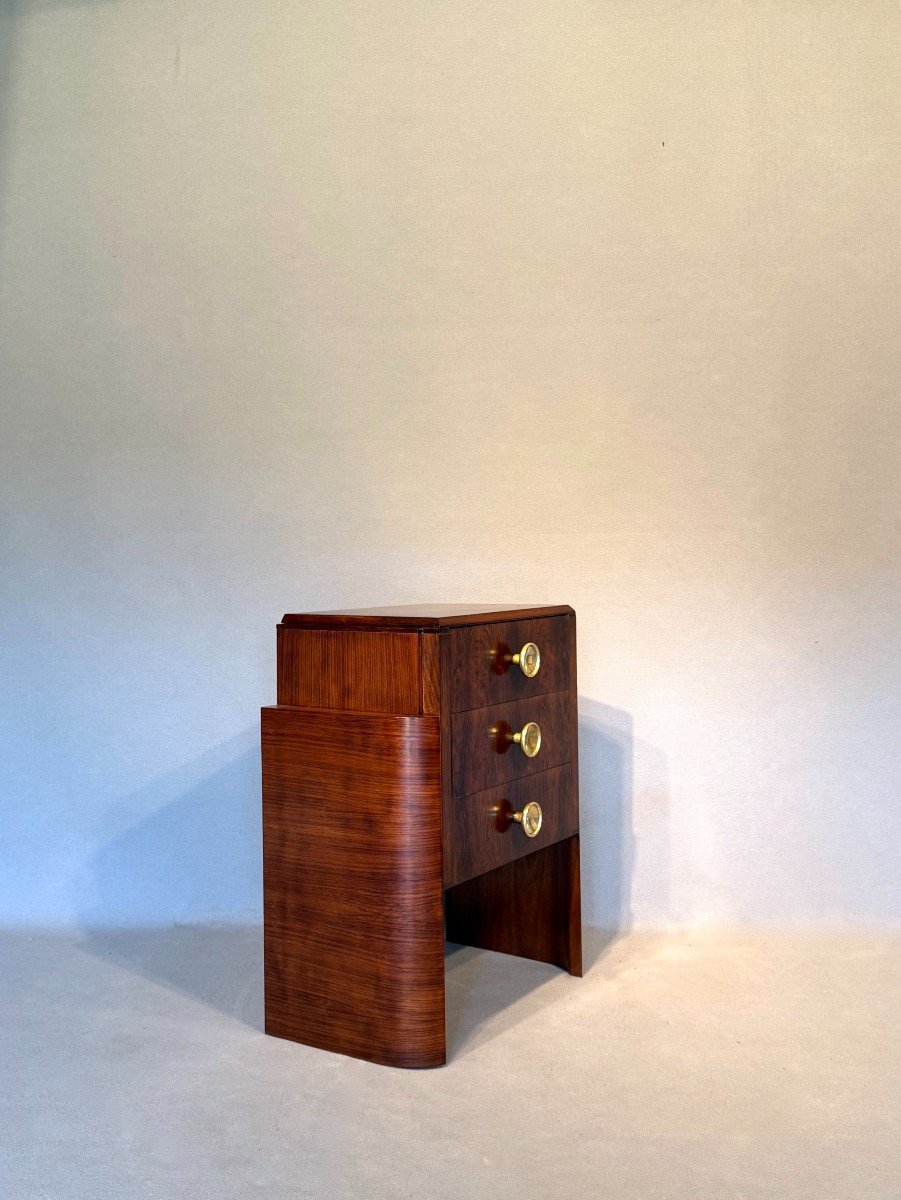 Art Deco Rosewood Chest Of Drawers-photo-3