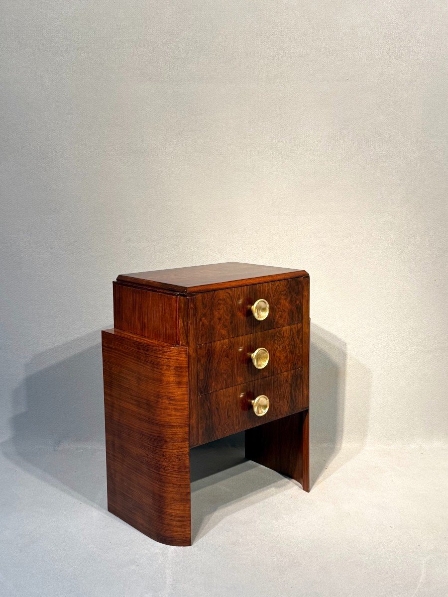 Art Deco Rosewood Chest Of Drawers-photo-5