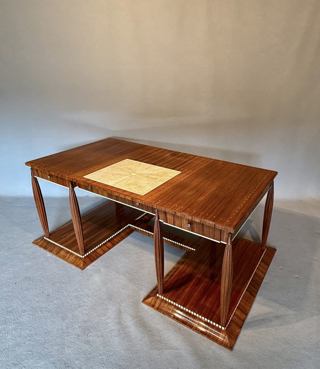 Bureau de style Art déco esprit Jacques Emile Ruhlmann-photo-4