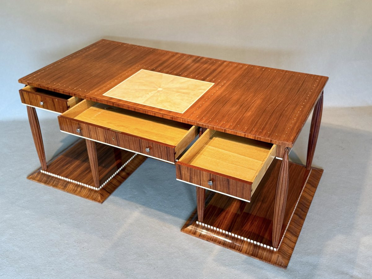 Bureau de style Art déco esprit Jacques Emile Ruhlmann-photo-3
