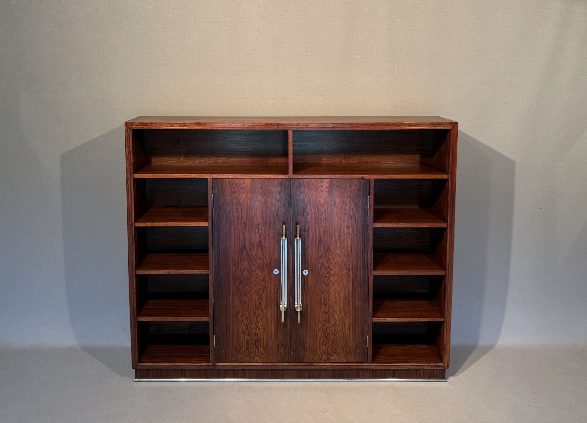 Bibliothèque Art déco signée Mercier-photo-3