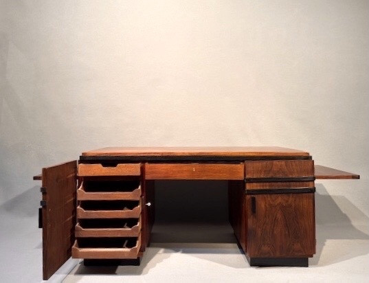 Art Deco Rosewood Desk Signed Majorelle -photo-2