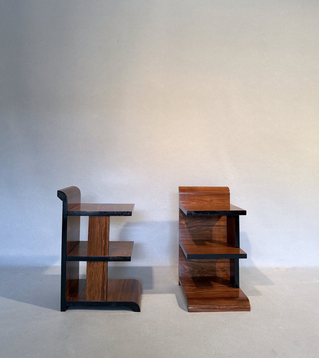 Pair Of Art Deco Nightstands-photo-2