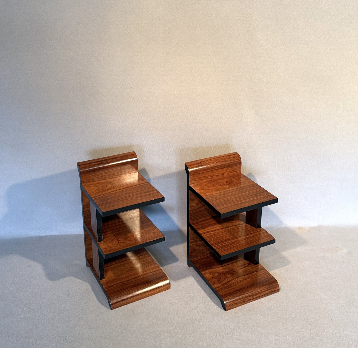 Pair Of Art Deco Nightstands-photo-3