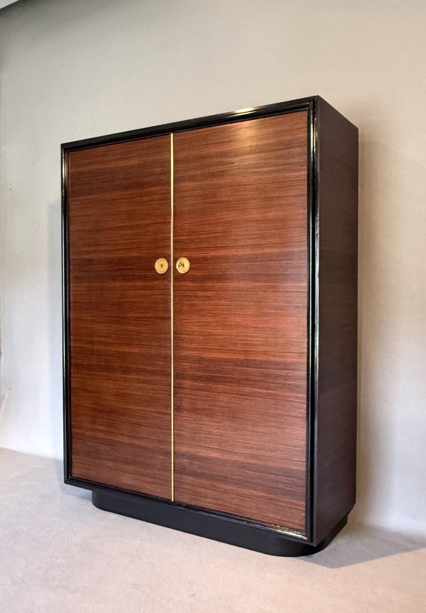 Art Deco Cabinet Attributed To René Drouet-photo-2