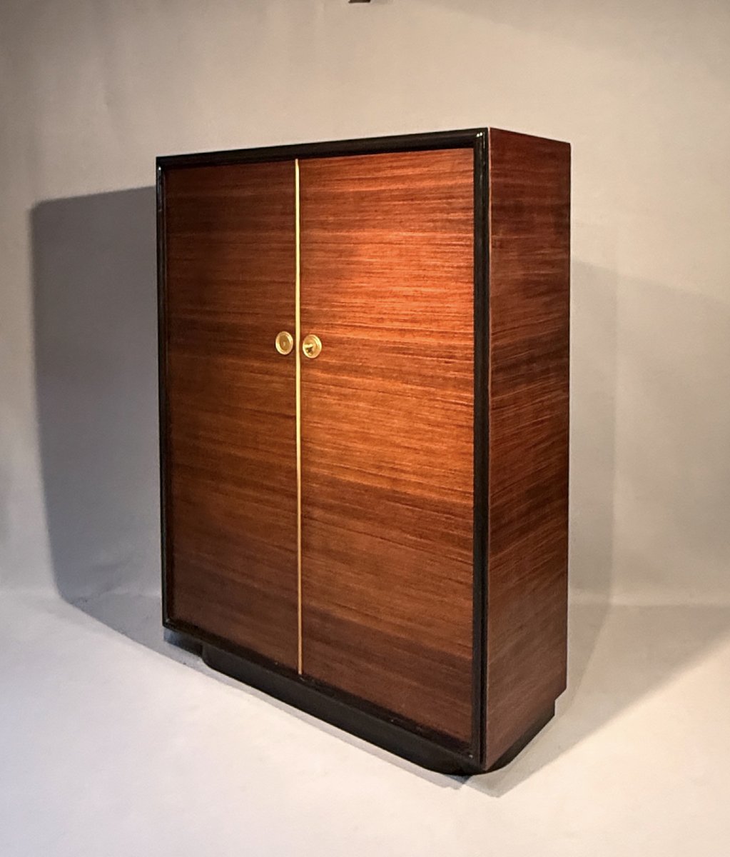 Art Deco Cabinet Attributed To René Drouet-photo-3