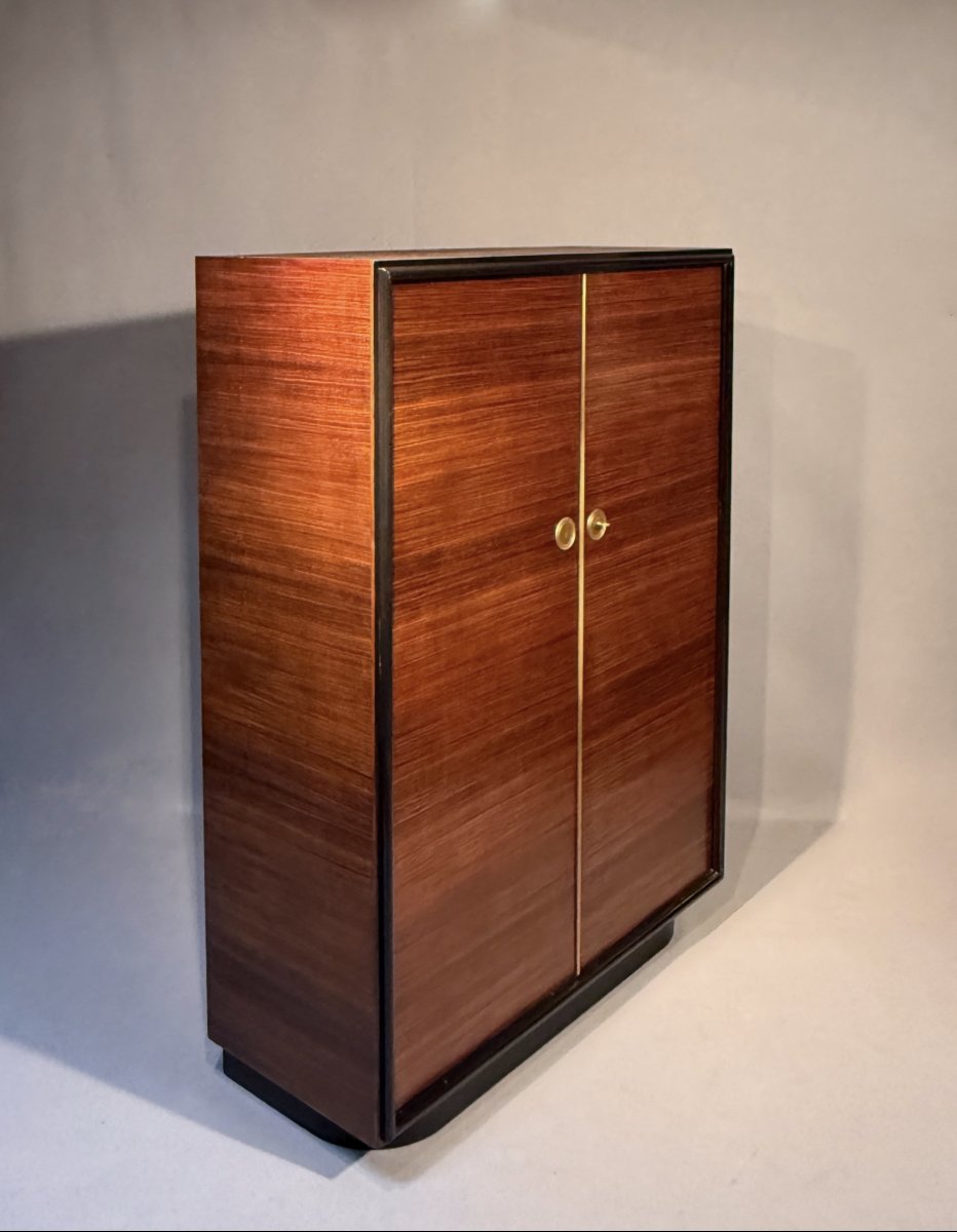 Art Deco Cabinet Attributed To René Drouet-photo-5