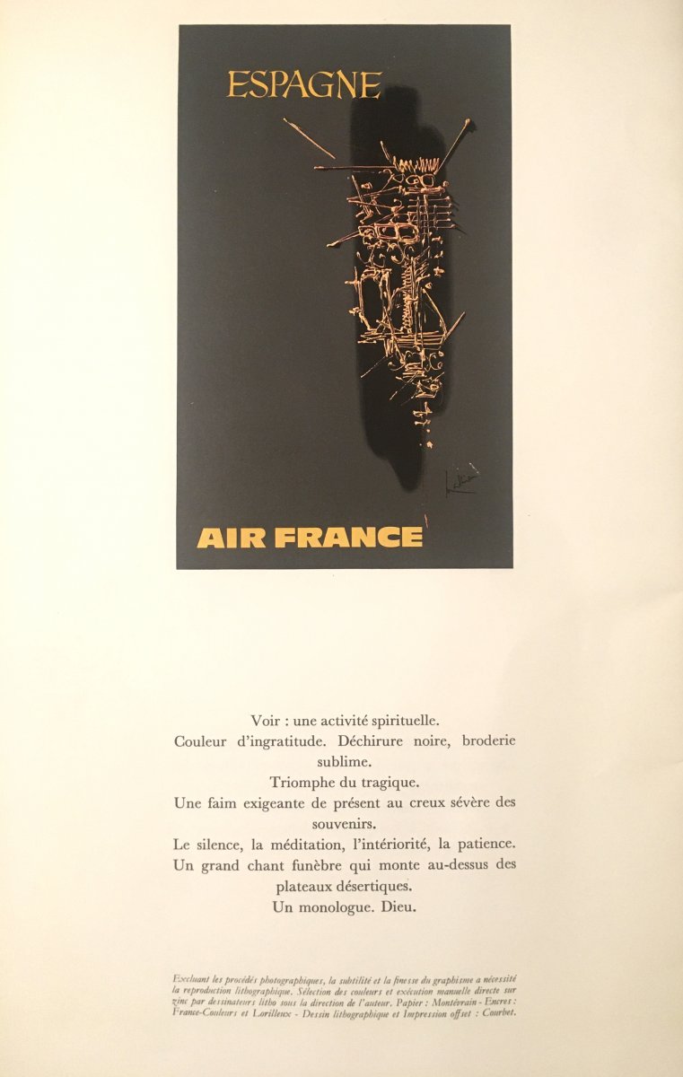 Affiche Air France Georges Mathieu-photo-2