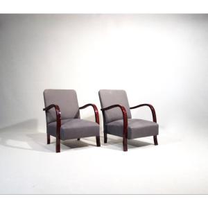 Pair Of Art Deco Armchairs