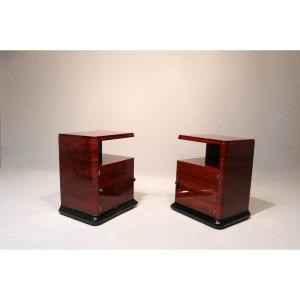 Pair Of Art Deco Nightstands