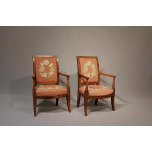 Pair Of Directoire Armchairs