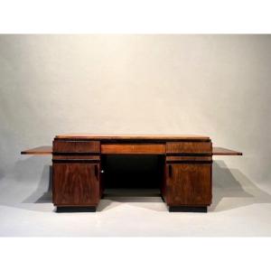 Art Deco Rosewood Desk Signed Majorelle 