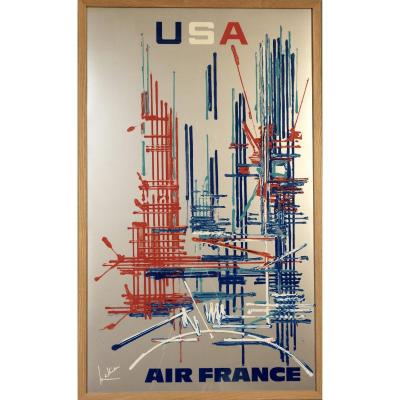 Affiche Air France Georges Mathieu