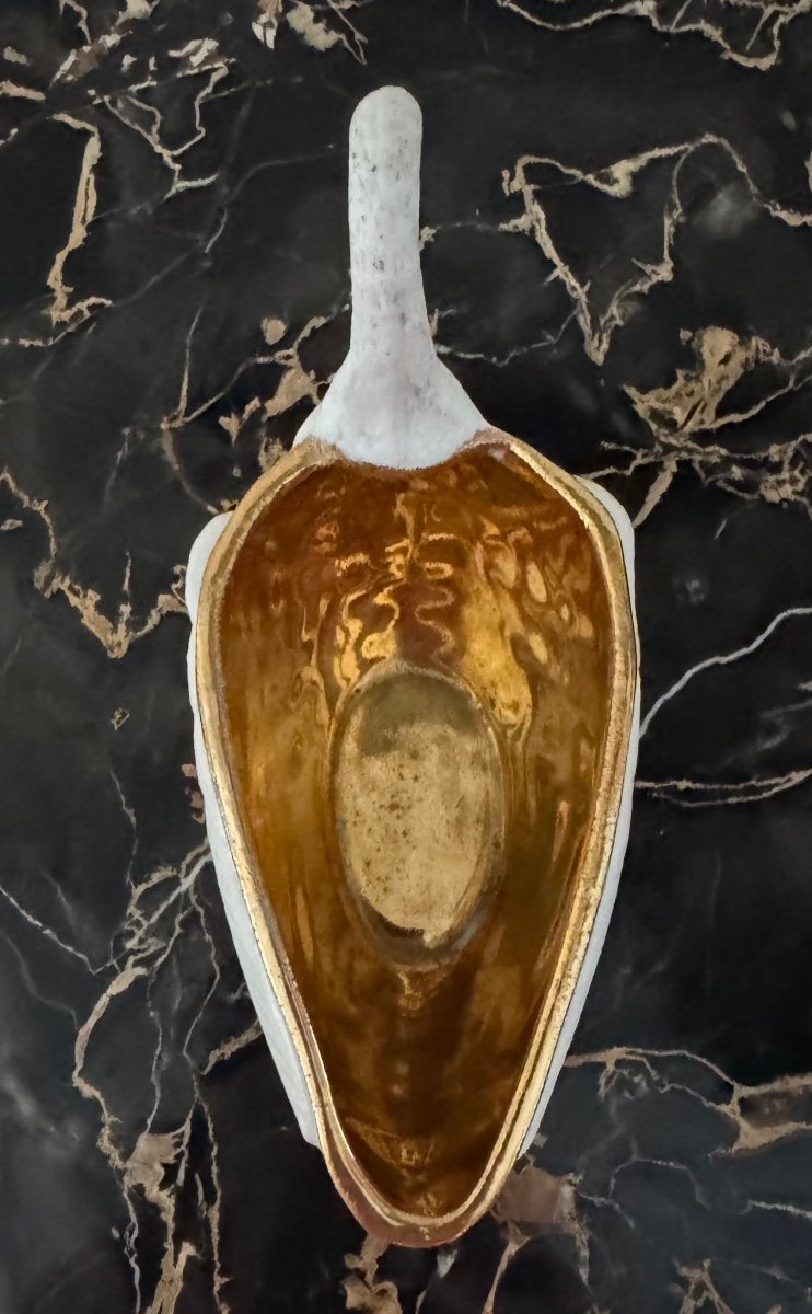 Tasse Et Sous Tasse En Porcelaine Decor De  Cygne,  Signature De Sevres XIX Siecle -photo-2